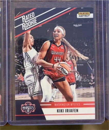 2025 Panini Instant WNBA Rated Rookie Retro #RRR-3 Kiki Iriafen — front