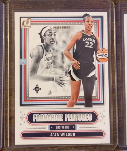 2025 Donruss WNBA #11 A'ja Wilson Franchise Features Press Proof — front