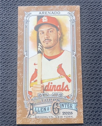 2025 Topps Allen & Ginter #130 Nolan Arenado Mini — front