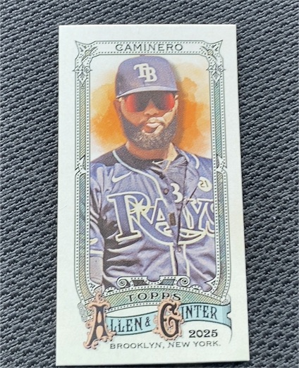 2025 Topps Allen & Ginter Mini #72 Junior Caminero — front