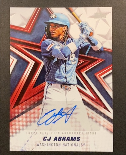 2026 Topps Series 1 #BSA-CA CJ Abrams Baseball Stars Auto — front