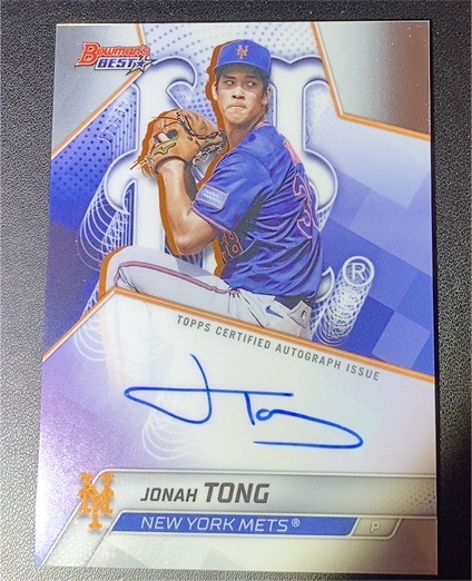 2025 Bowman's Best #B25-JTO Jonah Tong — front