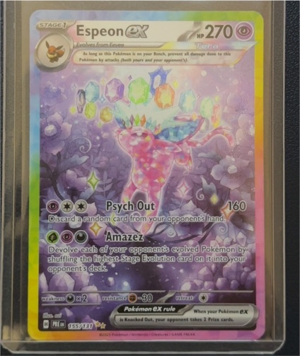 2025 Pokémon Scarlet & Violet Prismatic Evolutions #155/131 Espeon ex — front
