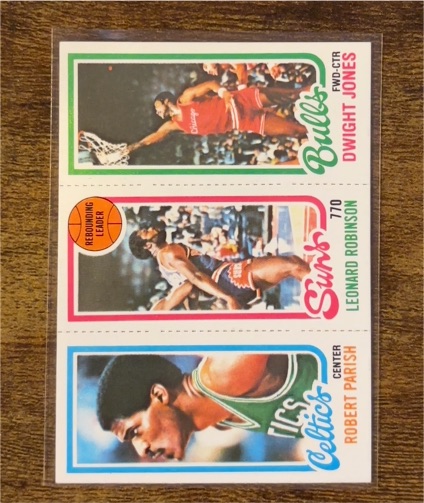 1980-81 Topps #46-97-187 Robert Parish / Leonard Robinson / Dwight Jones — front