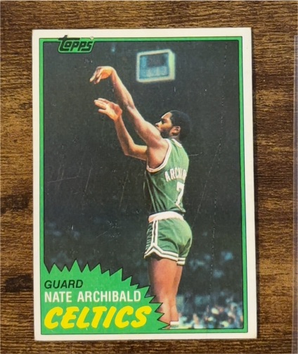 1981 Topps #3 Nate Archibald Boston Celtics — front