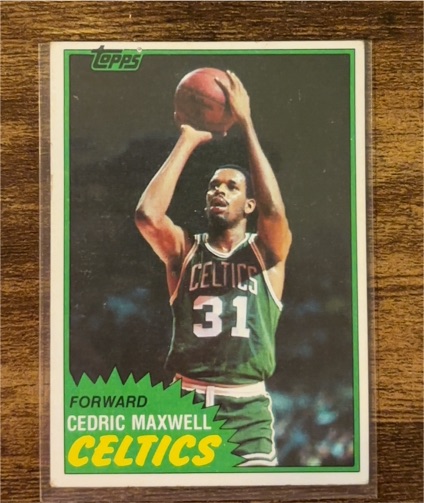 1981-82 Topps #5 Cedric Maxwell — front