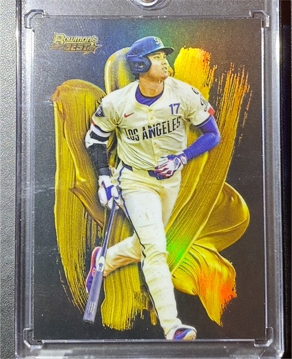 2025 Topps Bowman’s Best Strokes of Gold #SG-12 Shohei Ohtani — front