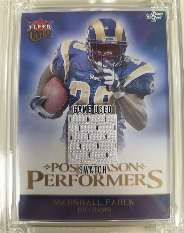 2006 Fleer Ultra Postseason Performers #UPP-MF Marshall Faulk — front