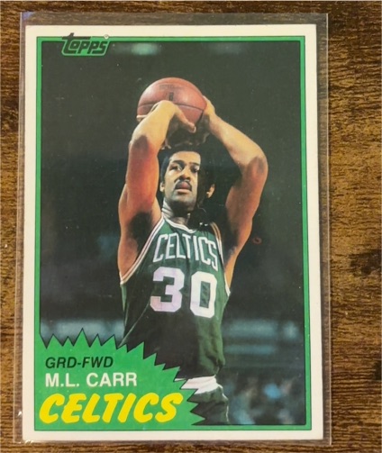 1981-82 Topps #72 M.L. Carr Boston Celtics — front