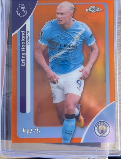 2026 Topps Chrome Premier League #125 Erling Haaland — front