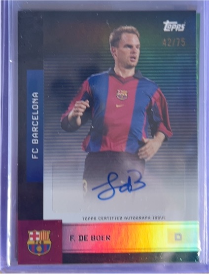 2025 Topps FC Barcelona #42/75 Frank de Boer — front