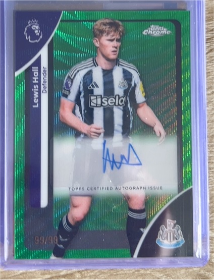 2026 Topps Chrome Premier League #CA-LH Lewis Hall — front