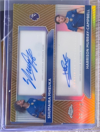2026 Topps Chrome Premier League #69 Shumaira Mheuka & Harrison Murray-Campbell — front