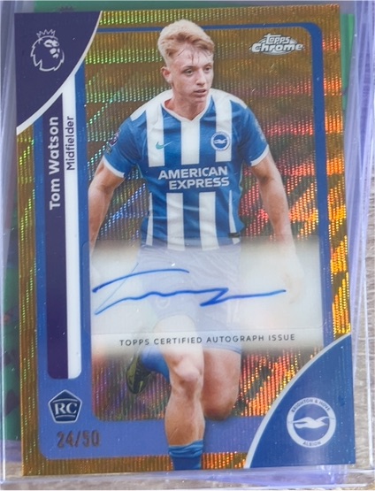2025 Topps Chrome Premier League #44 Tom Watson — front