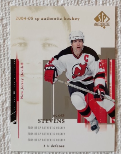 2004-05 SP Authentic #54 Scott Stevens — front
