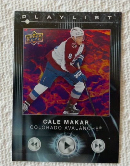 2024-25 Upper Deck Series 2 Playlist #PL-8 Cale Makar — front
