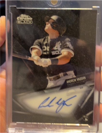 2021 Topps Chrome Black #CBA-AV Andrew Vaughn — front