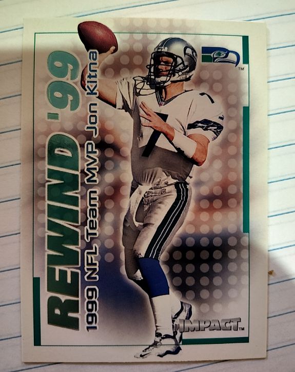 2000 Impact Rewind '99 #27RN Jon Kitna — front