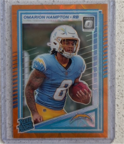 2025 Panini Donruss Optic #212 Omarion Hampton — front