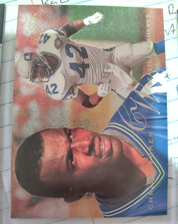 1995 Fleer Flair Preview #28 Chris Warren — front