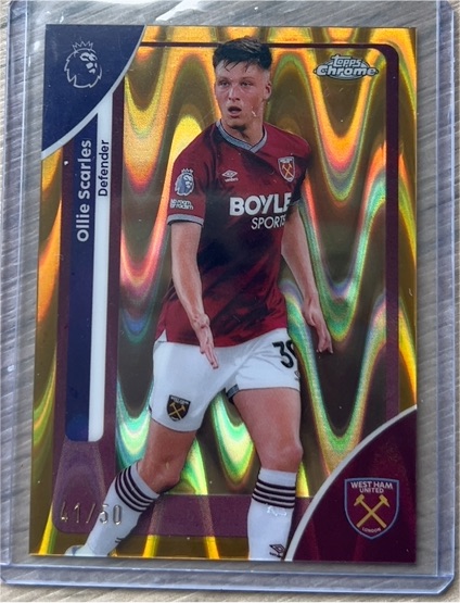2026 Topps Chrome Premier League #189 Ollie Scarles — front