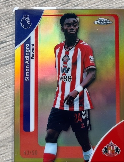 2026 Topps Chrome Premier League #168 Simon Adingra Sunderland — front