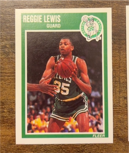 1989-90 Fleer #10 Reggie Lewis — front