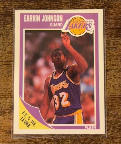 1989-90 Fleer #77 Earvin Johnson — front