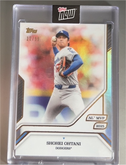 2025 Topps Now #12 Shohei Ohtani — front