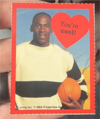 1990 Jump Inc. Michael Jordan You're Cool Valentine Card — front