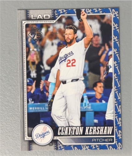 2026 Topps Series 1 #22 Clayton Kershaw — front