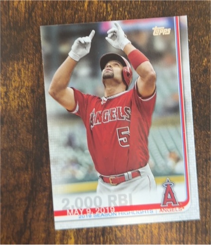 2019 Topps Update #US72 Albert Pujols — front