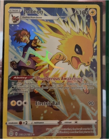2022 Pokémon Brilliant Stars #TG04 Jolteon Trainer Gallery — front