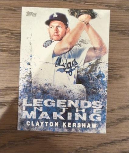 2018 Topps Legends in the Making #LITM-13 Clayton Kershaw — front