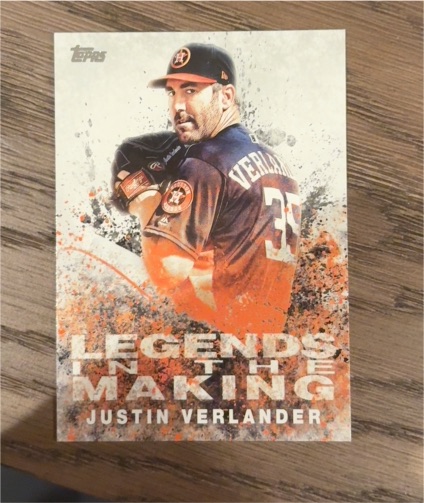 2018 Topps Legends in the Making #LITM-24 Justin Verlander — front