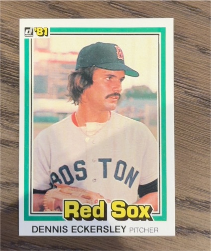 1981 Donruss #96 Dennis Eckersley Boston Red Sox — front