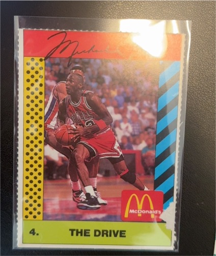 1990 McDonald's #4 Michael Jordan The Drive — front