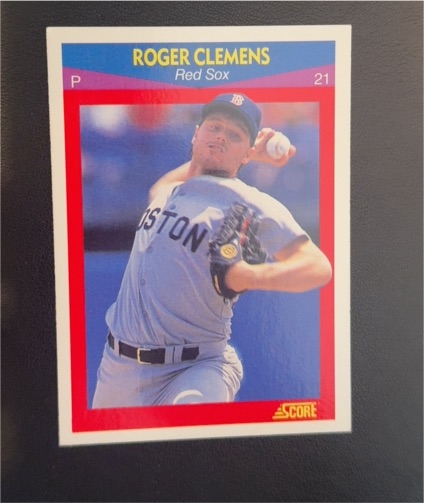 1990 Score #79 Roger Clemens Boston Red Sox — front