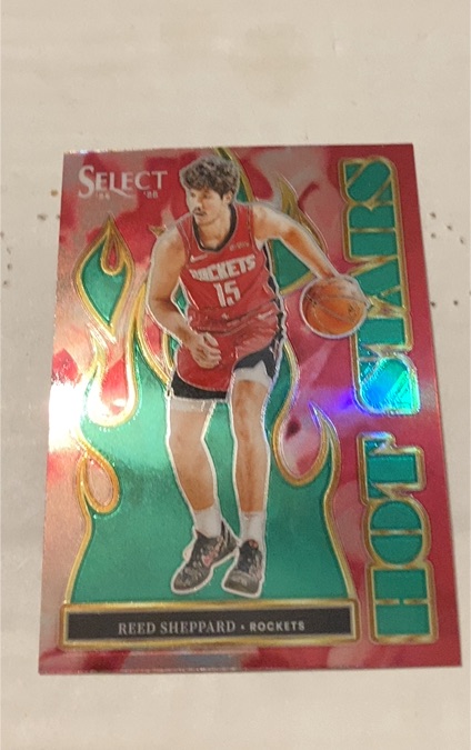 2024-25 Panini Select #6 Reed Sheppard Hot Stars — front