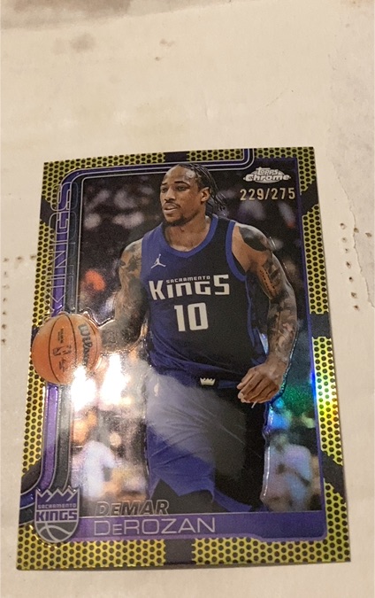 2025 Topps Chrome #240 DeMar DeRozan — front
