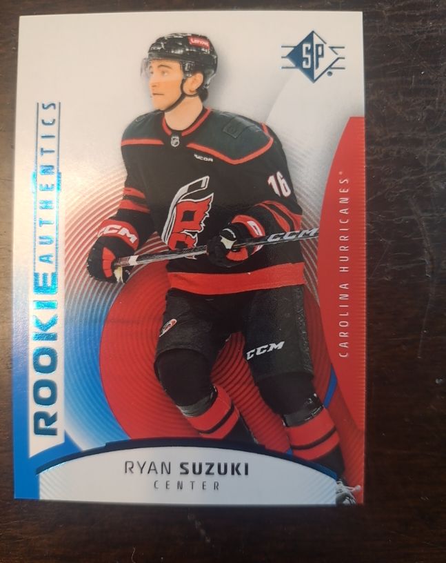 2025-26 Upper Deck SP Rookie Authentics Blue #136 Ryan Suzuki — front
