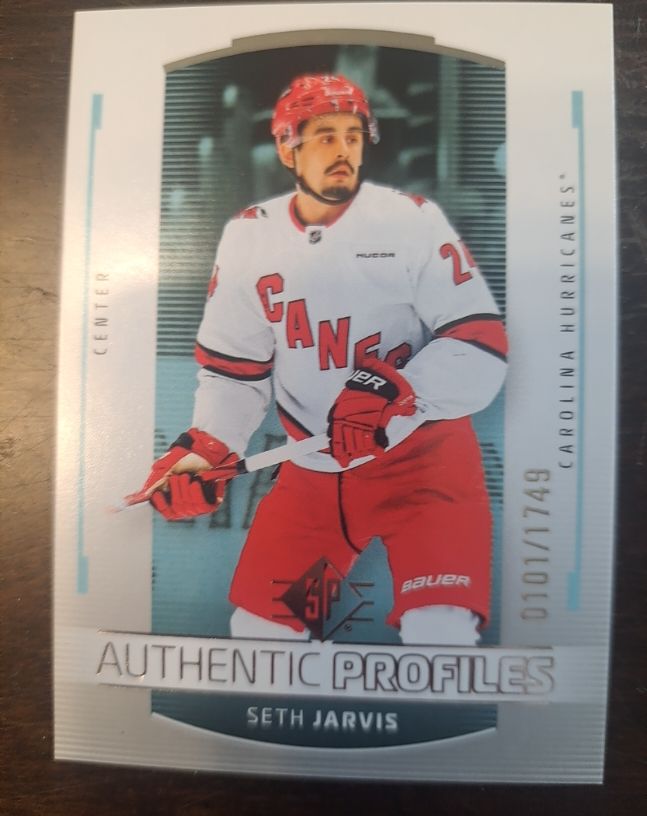 2025-26 Upper Deck SP Authentic Profiles #AP-3 Seth Jarvis — front
