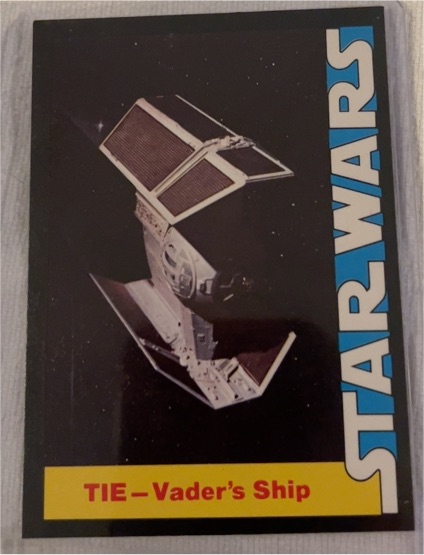 1977 Wonder Bread Star Wars #16 TIE - Vader's Ship — front