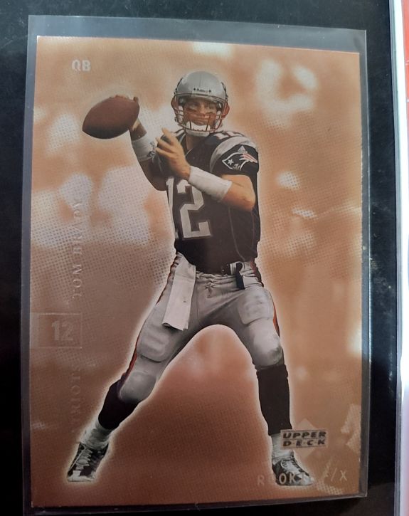 2001 Upper Deck Rookie F/X #54 Tom Brady — front