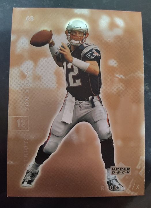 2001 Upper Deck Rookie F/X #54 Tom Brady — front