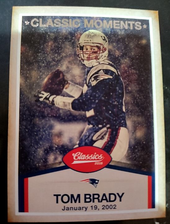 2016 Panini Classics Classic Moments #17 Tom Brady — front