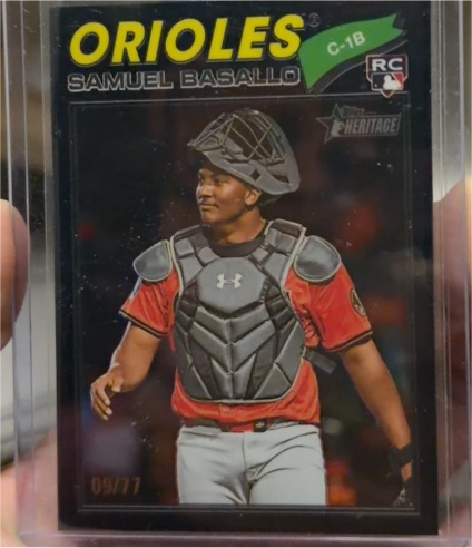 2026 Topps Heritage Chrome #175 Samuel Basallo — front