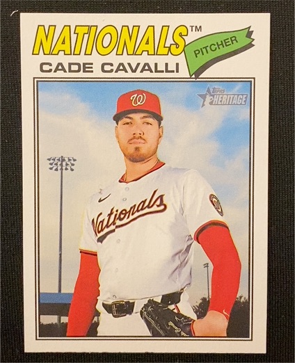 2026 Topps Heritage #68 Cade Cavalli — front