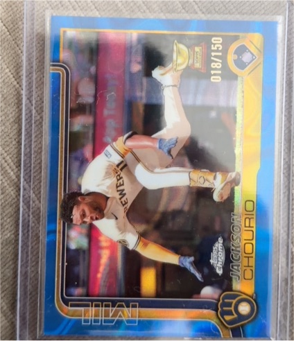 2025 Topps Chrome #262 Jackson Chourio — front