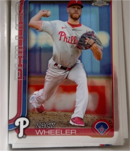 2025 Topps Chrome #189 Zack Wheeler — front